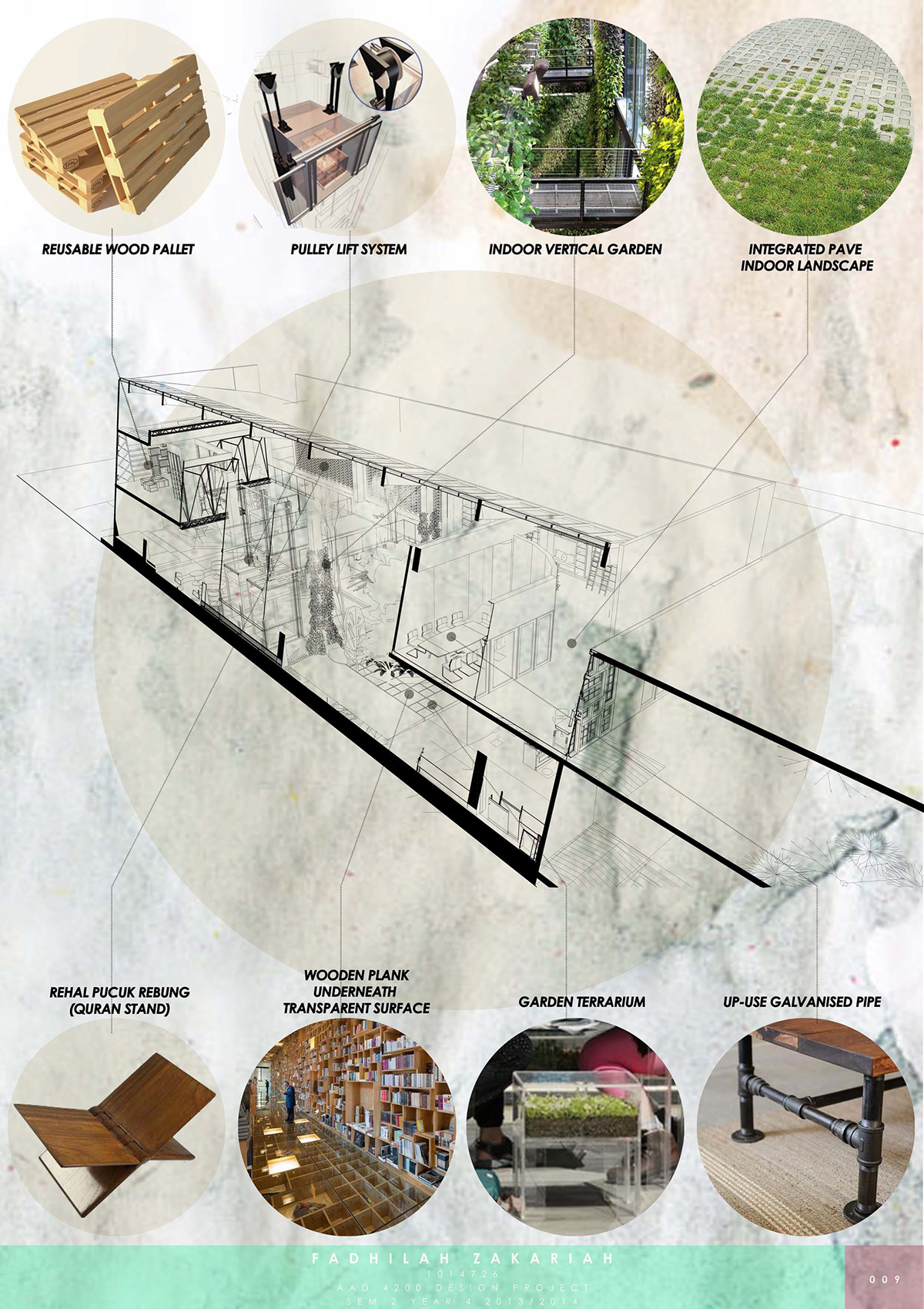 finalproject DegreeProject thesis organichub interiordesign graphics Illustrator Organics Space 