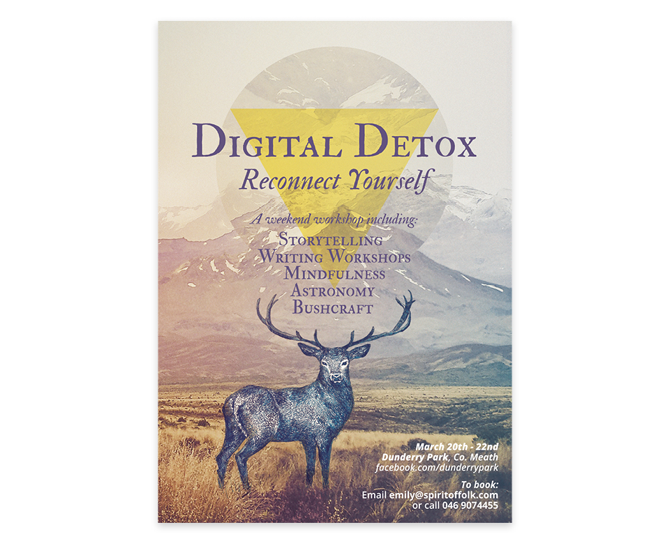 Illustation deer digital detox