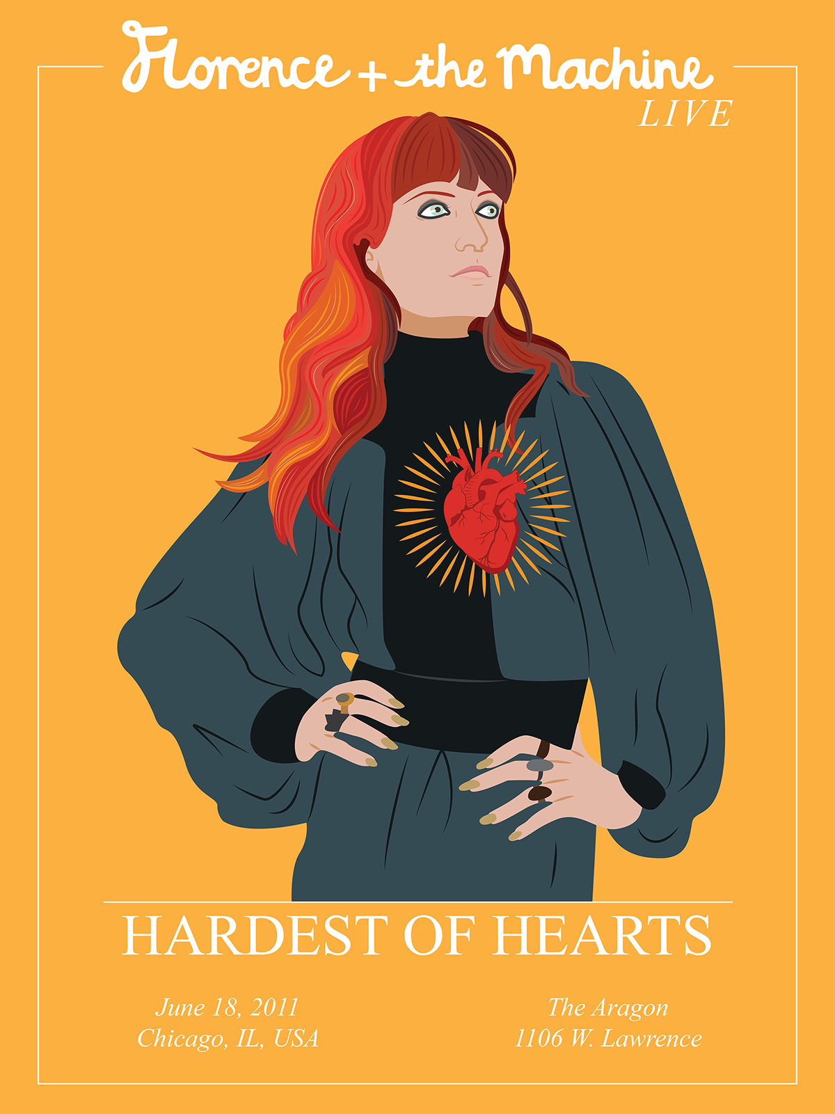 Florence Welch poster Event Poster Event portrait