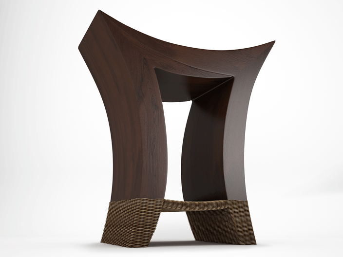 chair design furniture concept design home decor wicker wood stool stool