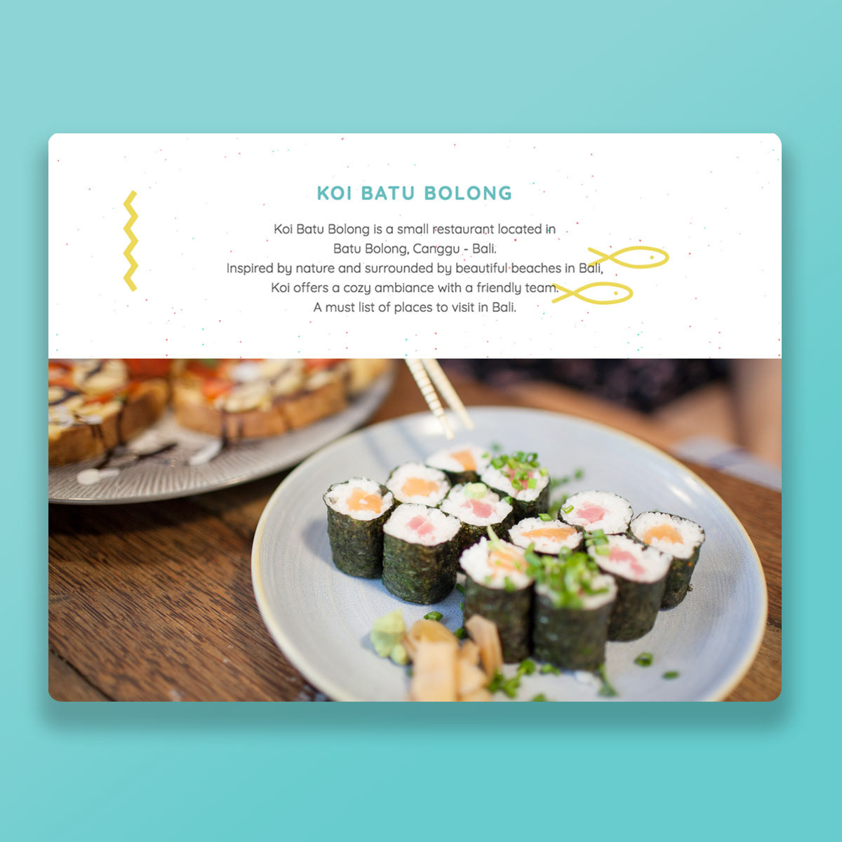 Website Restaurant Website graphic design  single page website Web Design 