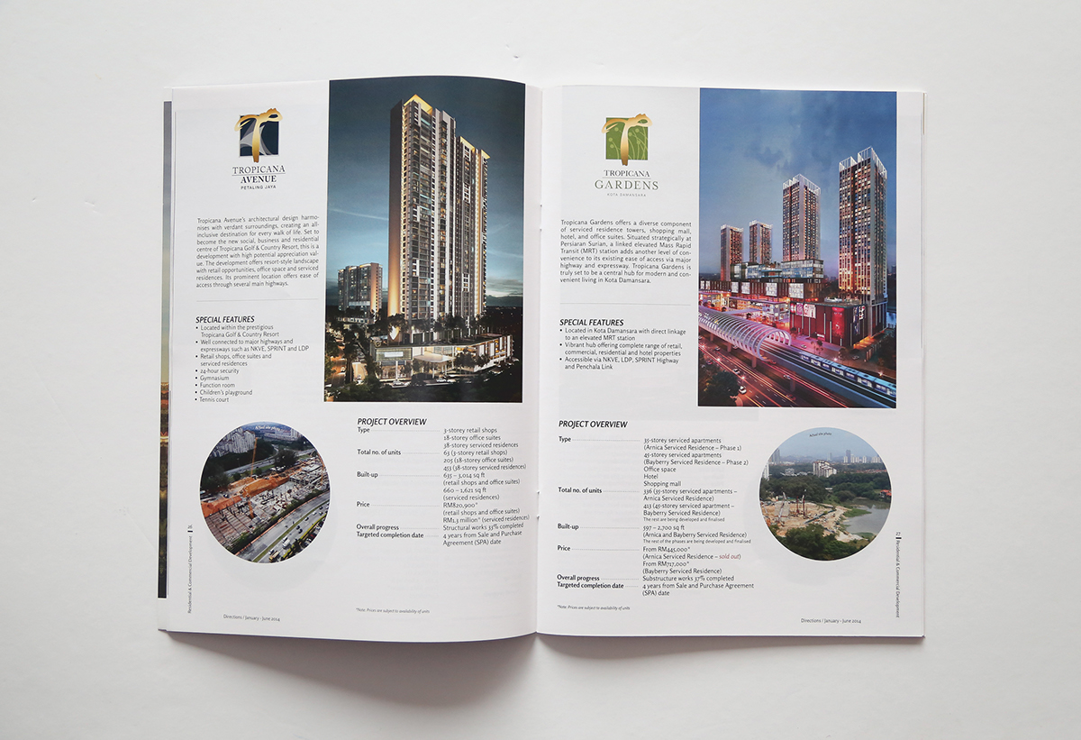 newsletters properties clients Corporates magazines brochures malaysia design InDesign