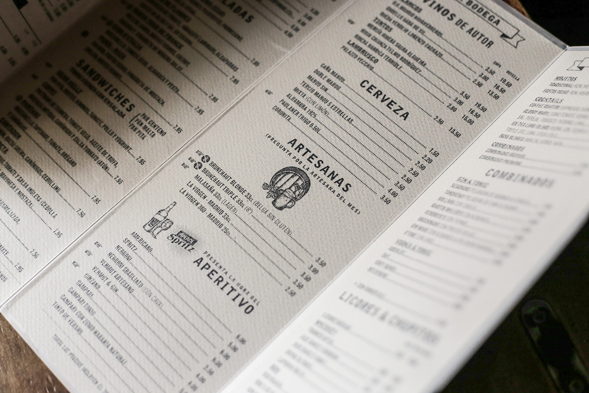 la bicicleta café cafe menu menu design food illustration Food  menu illustration