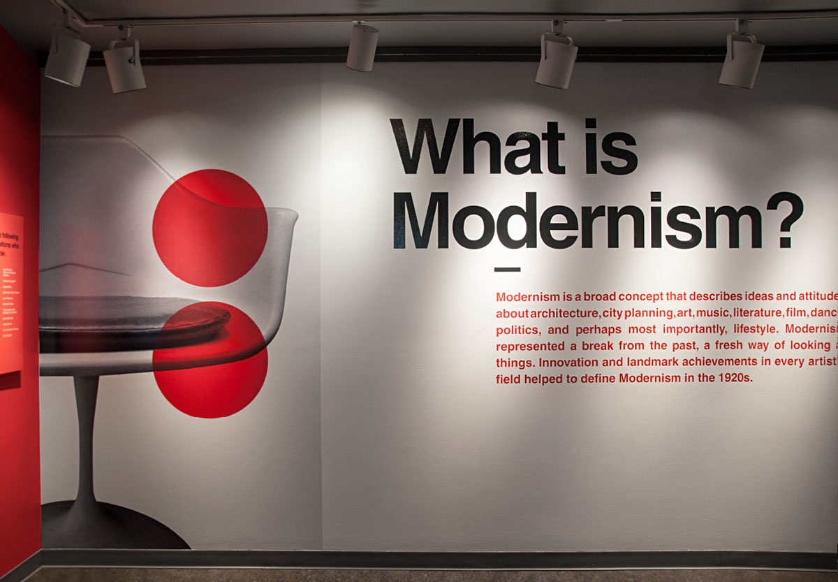 design environmental Exhibition  museum modernism marketing materials