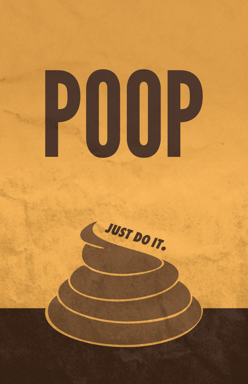 poop Nike Spoof Parody satire ad advertisement joke