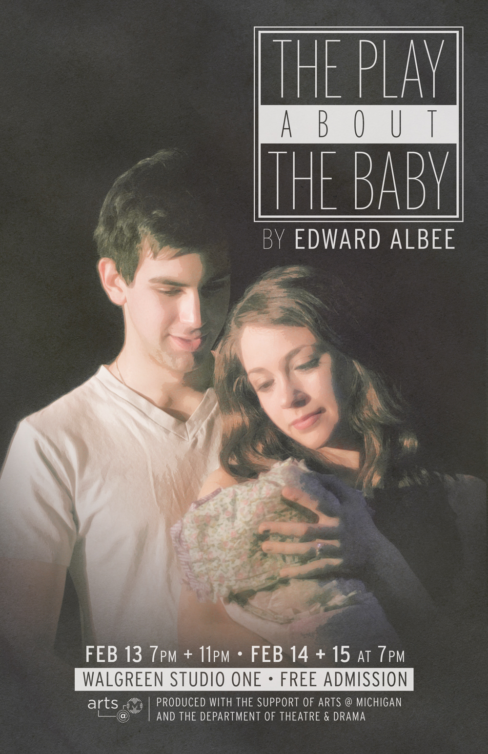 poster play edward albee Play About The baby good and evil dichotomy