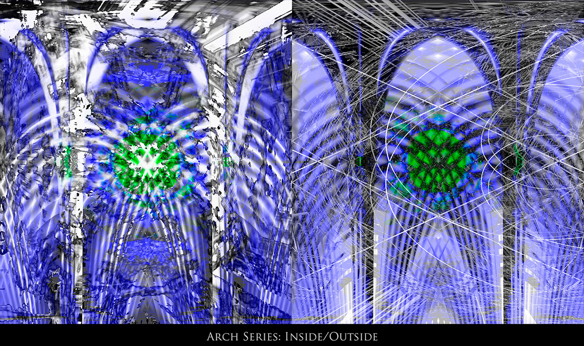 arch  series   darkness  gateway  hallway  icy  Jewels Ambient  kaleidoscopic  chamanic  digital  wallpaper