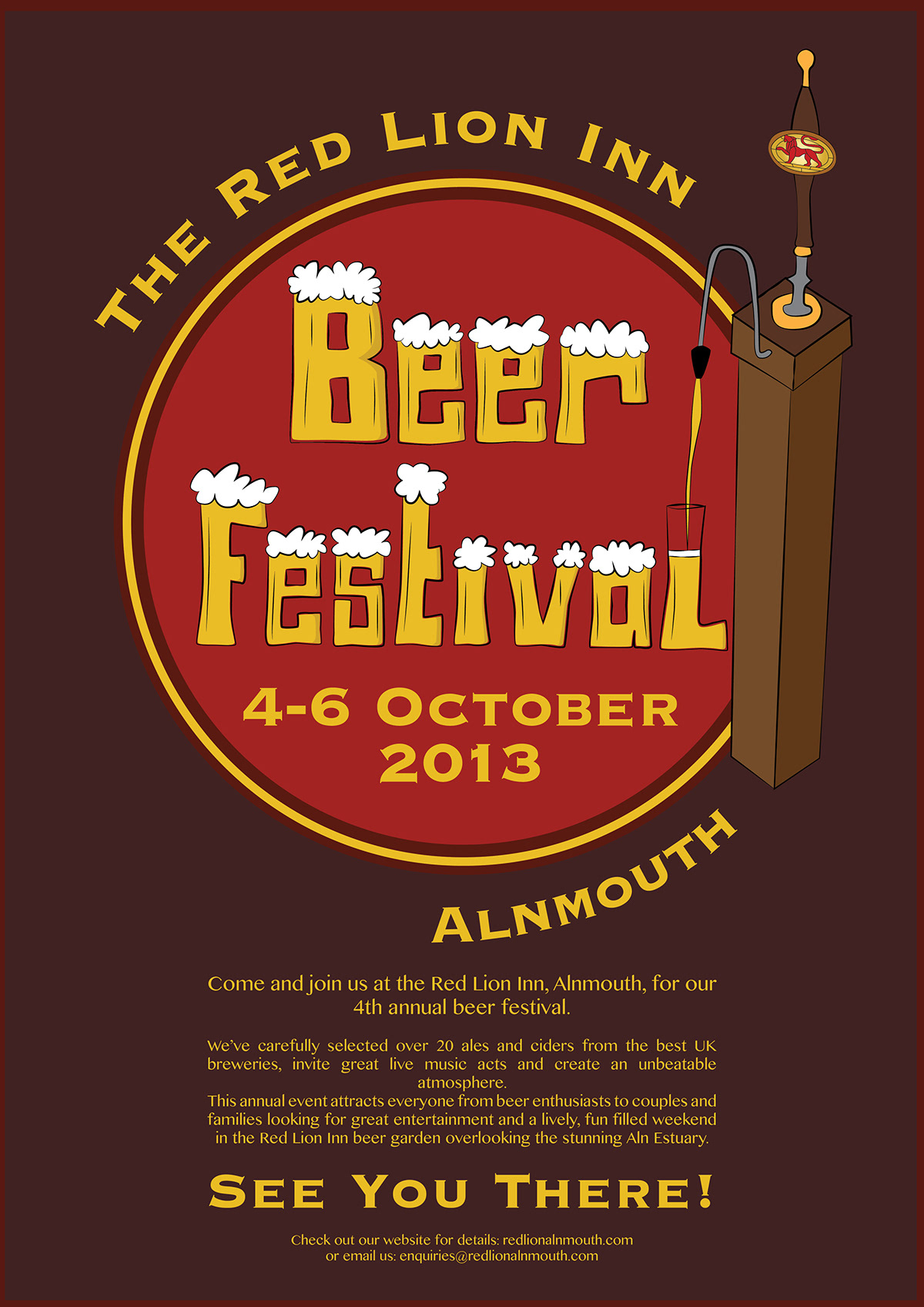 poster beer festival red Promotional Event