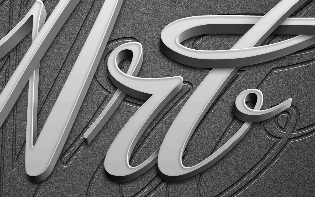 Elbert Hubbard quote art 3D typography grey Hipster way illinois 3D engrave