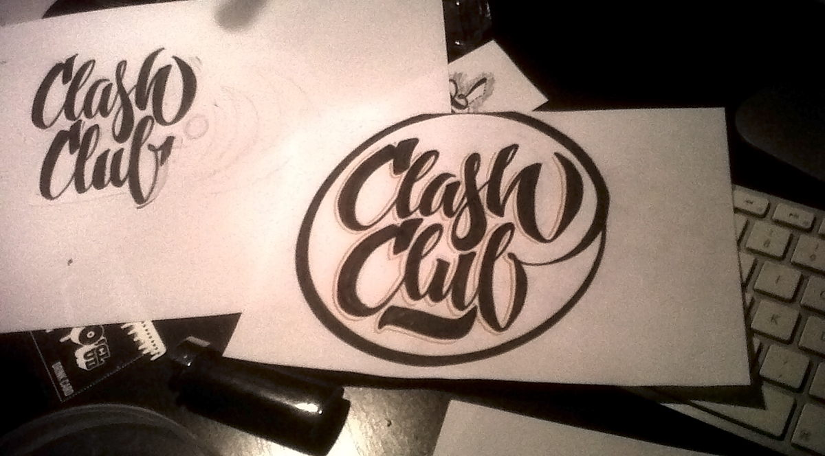 Clash  club  hiphop  logo disco  vinyl  Tape flyer  poster