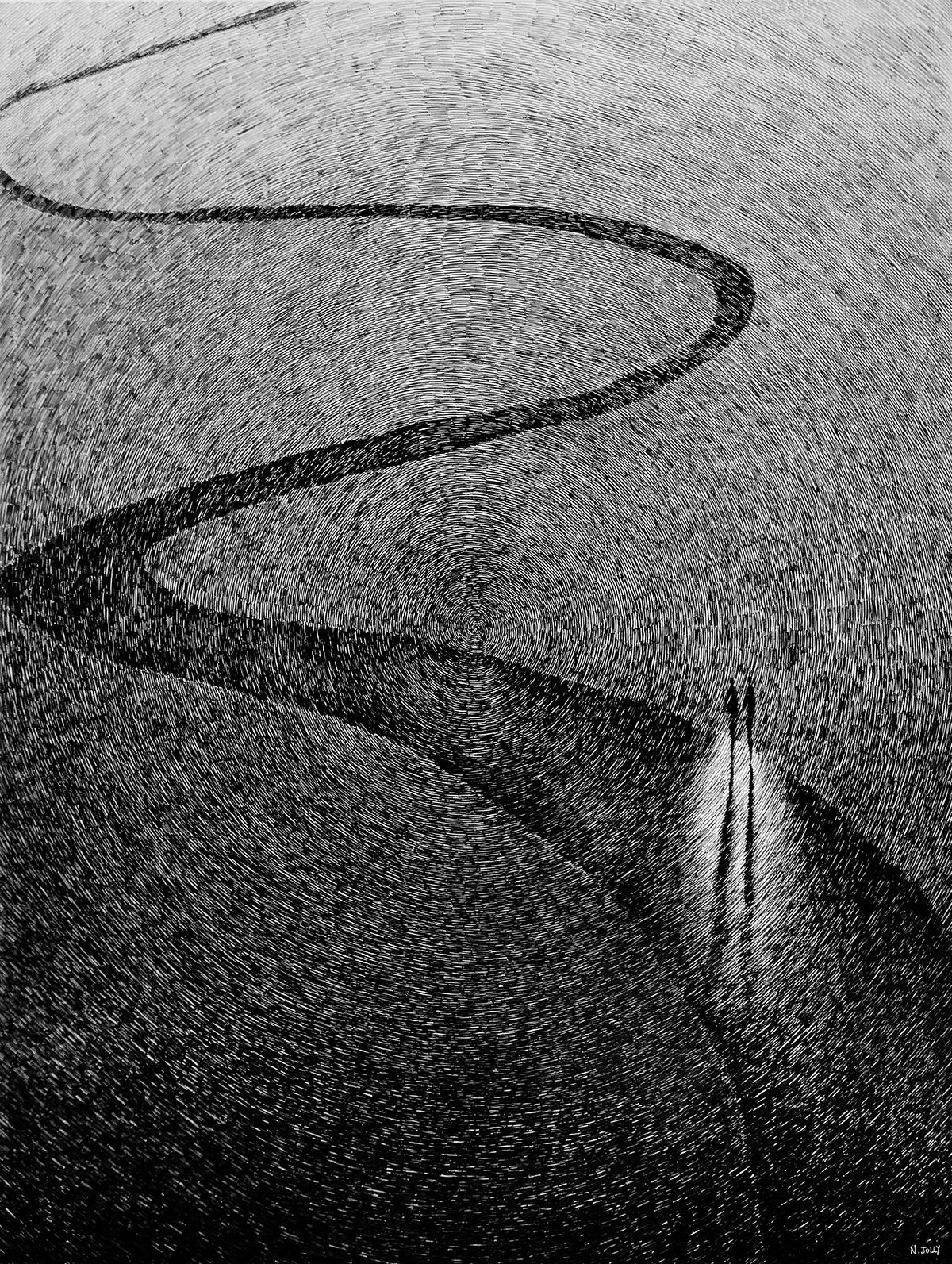 ink India ink pen chemin way road route