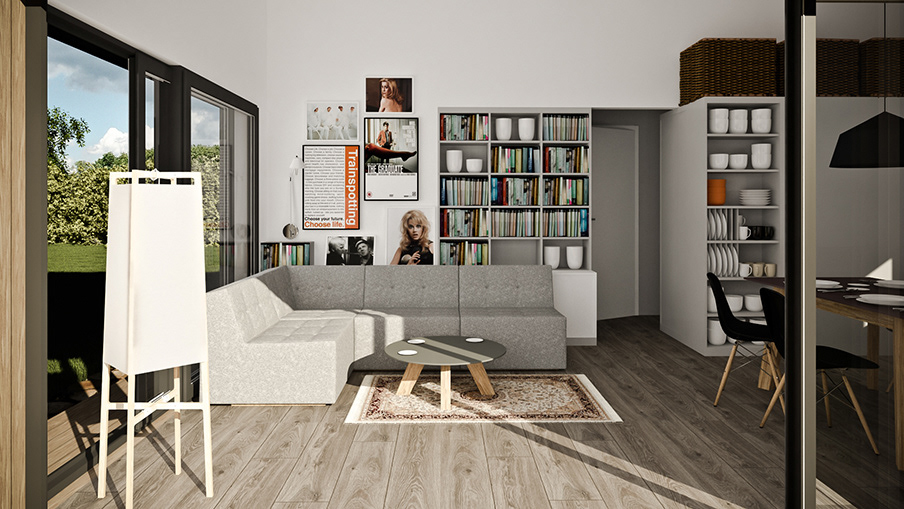 design wood Interior  furniture  modern