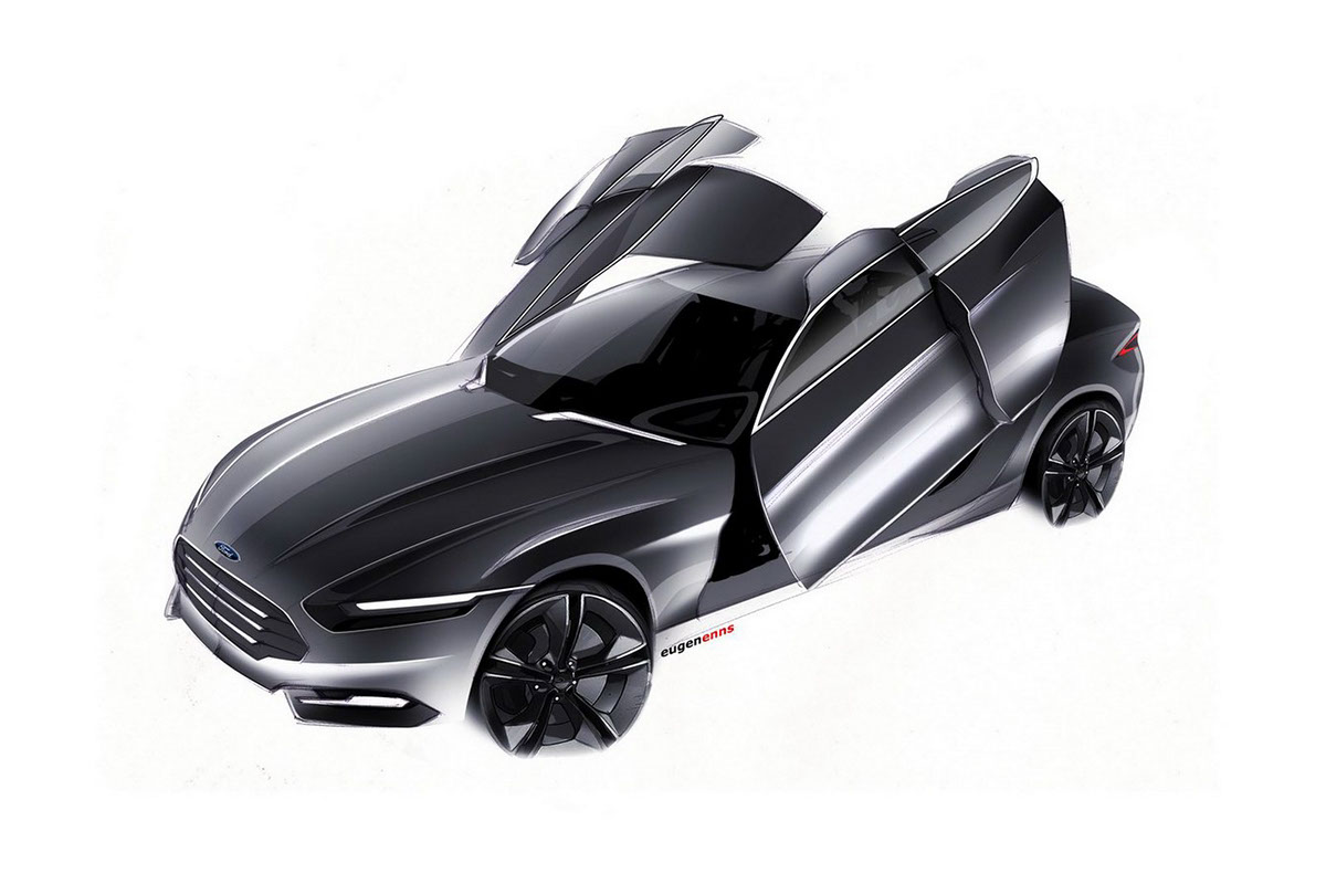 ford evos concept concept car eugen enns frankfurt 2011 Transportation Design enns Capri