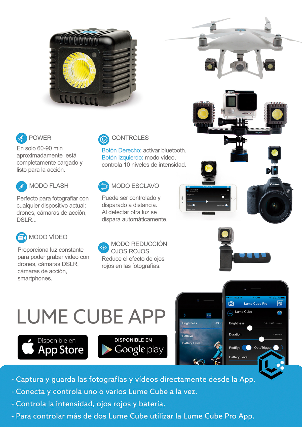 Lume Cube jcphotodesign light Flash flyer design diseñografico madrid Leon