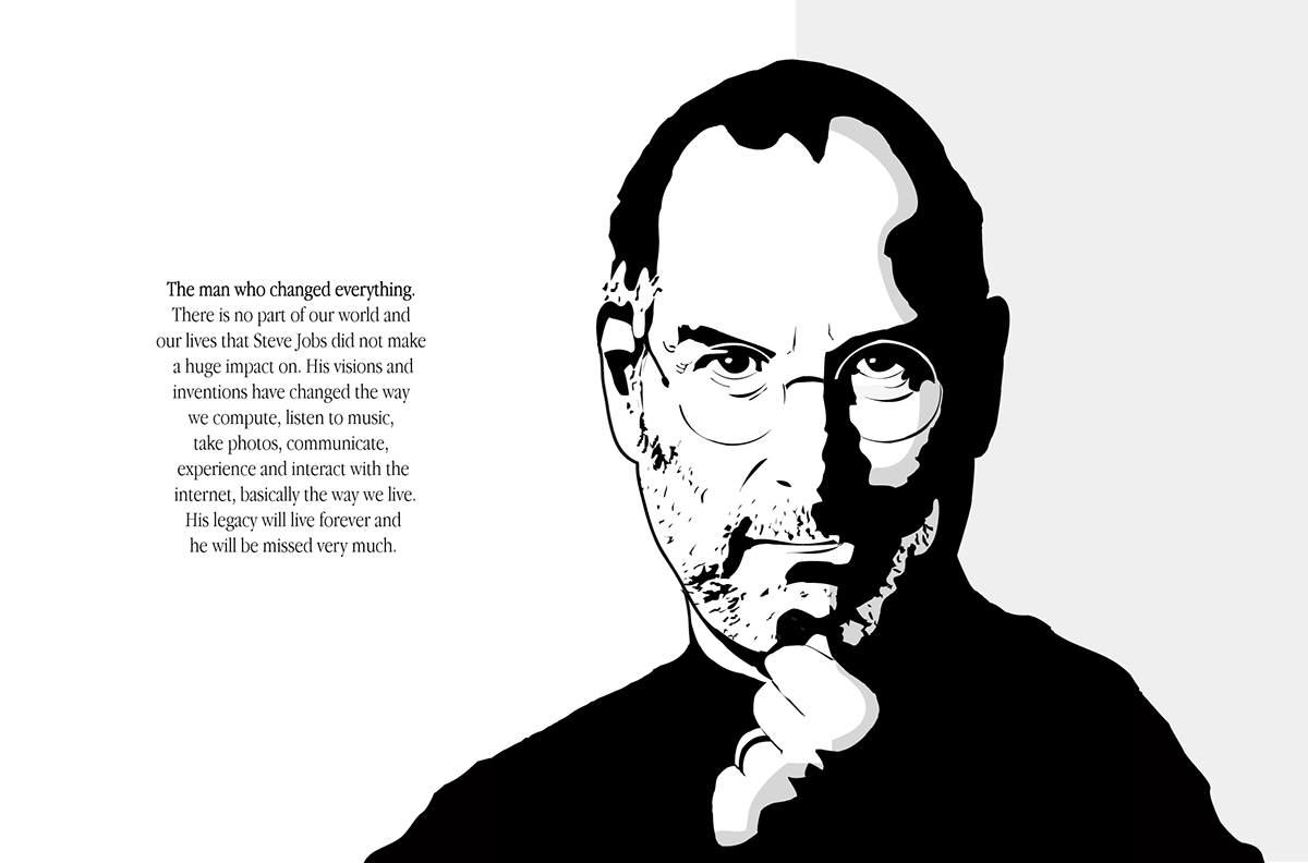 Steve Jobs apple mac design stencil ipod iPad macbook