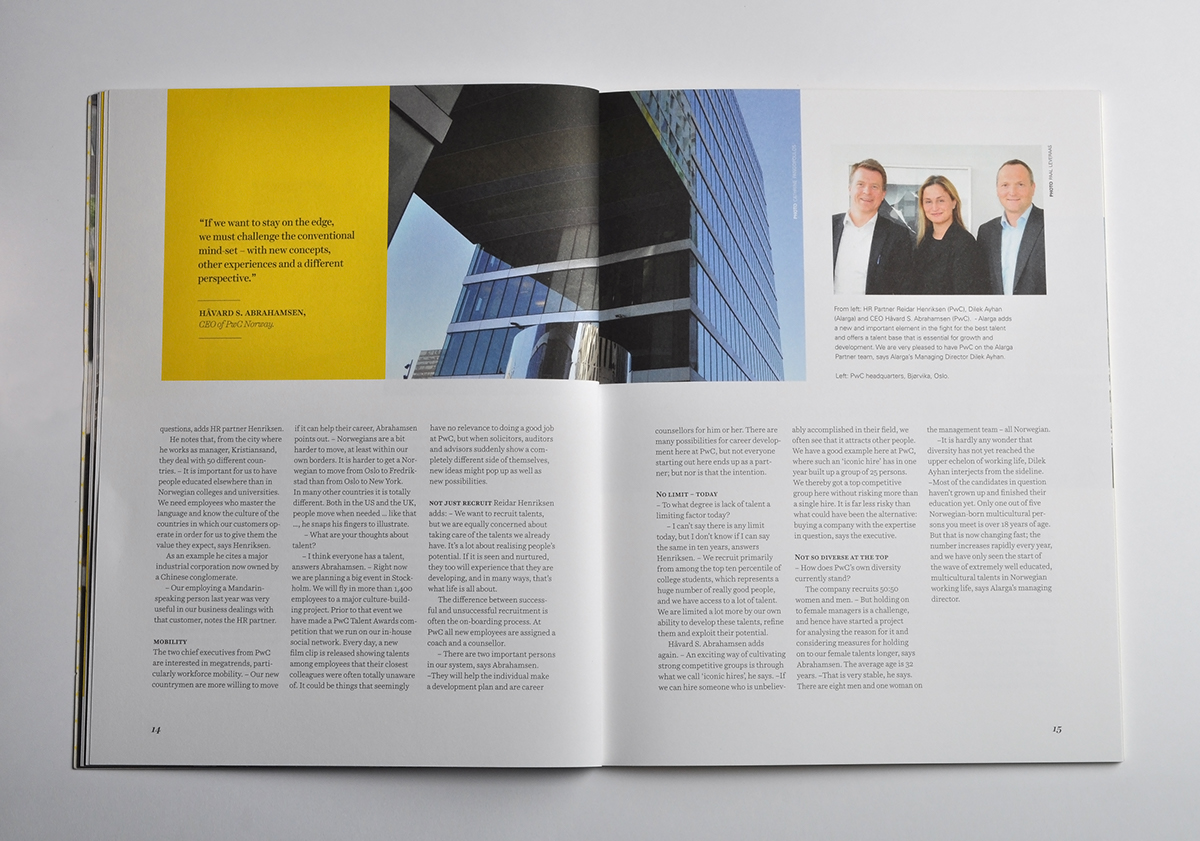 yellow alarga annual report editorial brochure Catalogue report corporate Students scholarship award harriet Harriet Display cathrine olsen Cathrine Pangopoulos