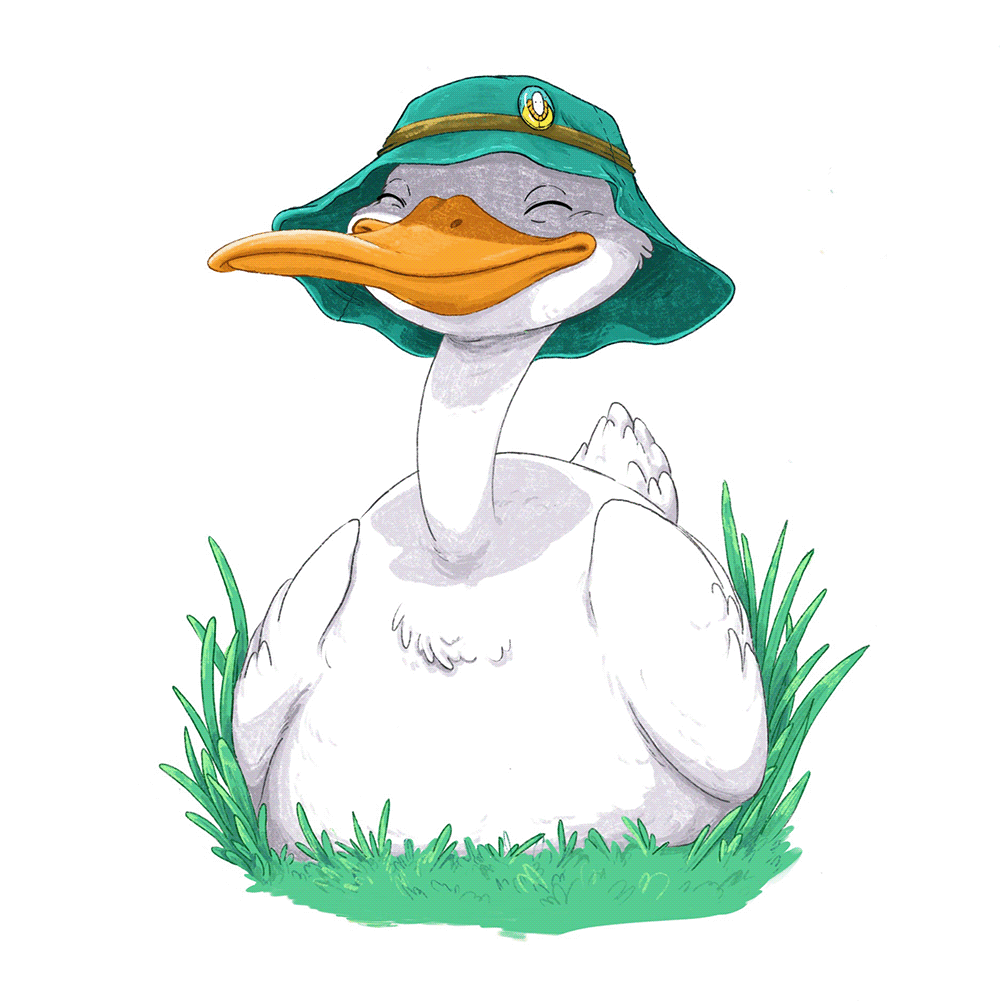 animals cartoon Character design  chilling digital illustration Drawing  duck vacations