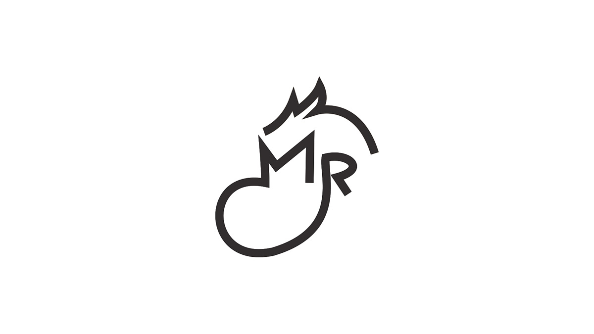 youtube design graphic brand brown monkey friendly letter logo Icon