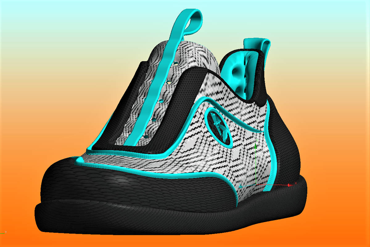3D 3d modeling Render shoes design