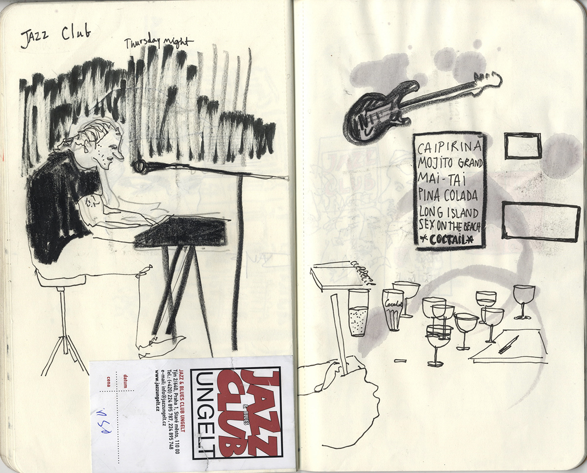 sketch location drawing sketchbooks reportage