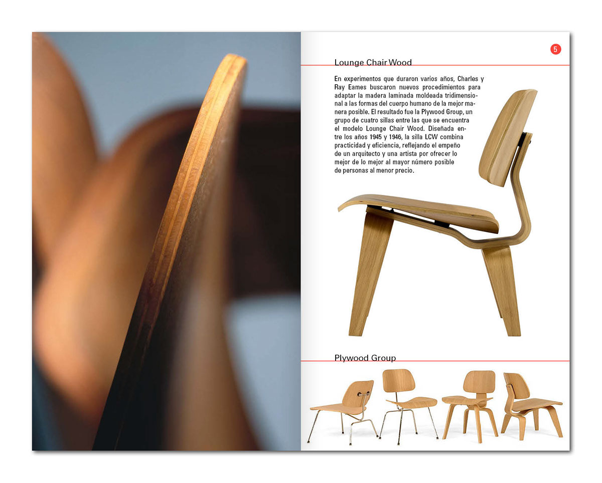 Lounge Chair Wood Charles Eames Rai Kaiser mobiliario S. XX modernidad