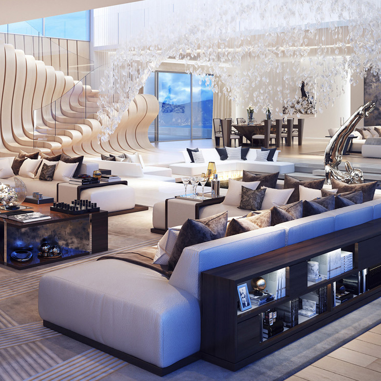 luxury Interior Villa visualization high-end