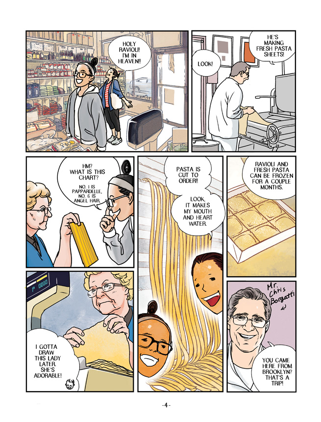 Food  comic manga illustrations Fun color story cartoon graphicnovel New York Bronx Brooklyn