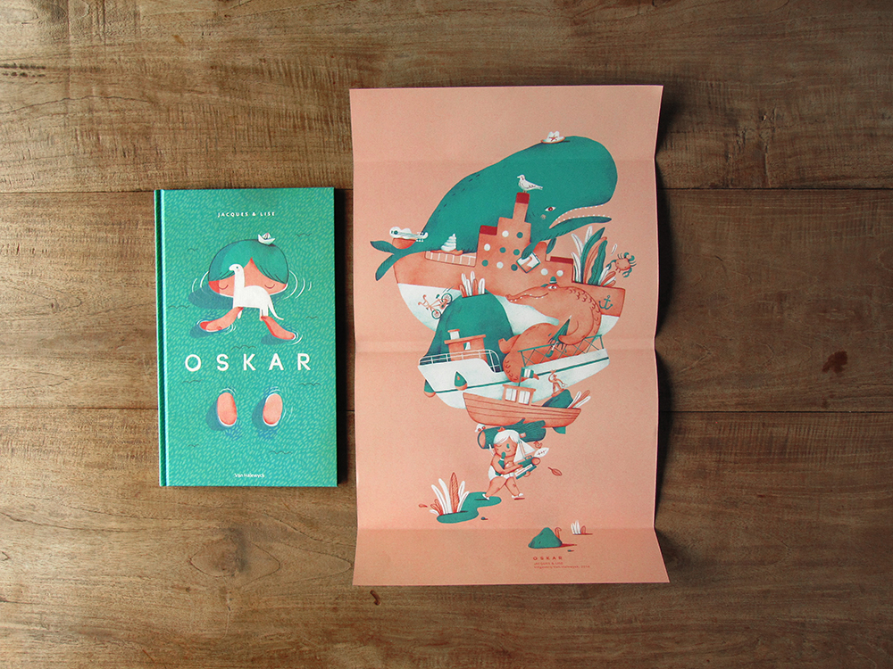 children's book cover oskar literature kids belgium Dino
