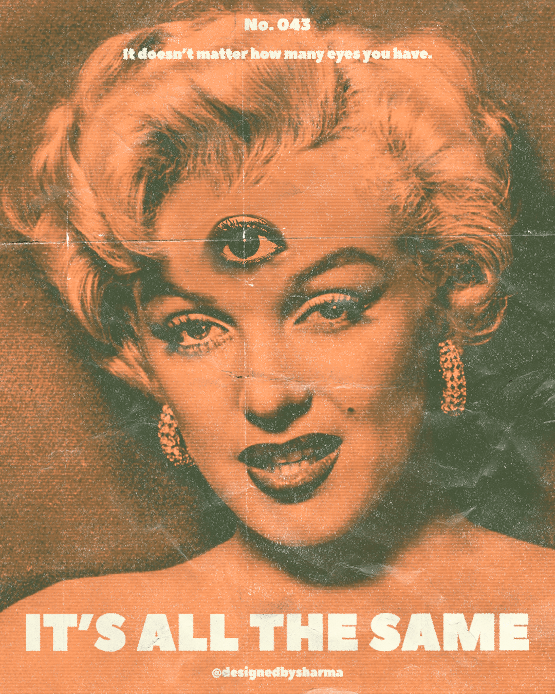 graphic design  Marylin Monroe poster