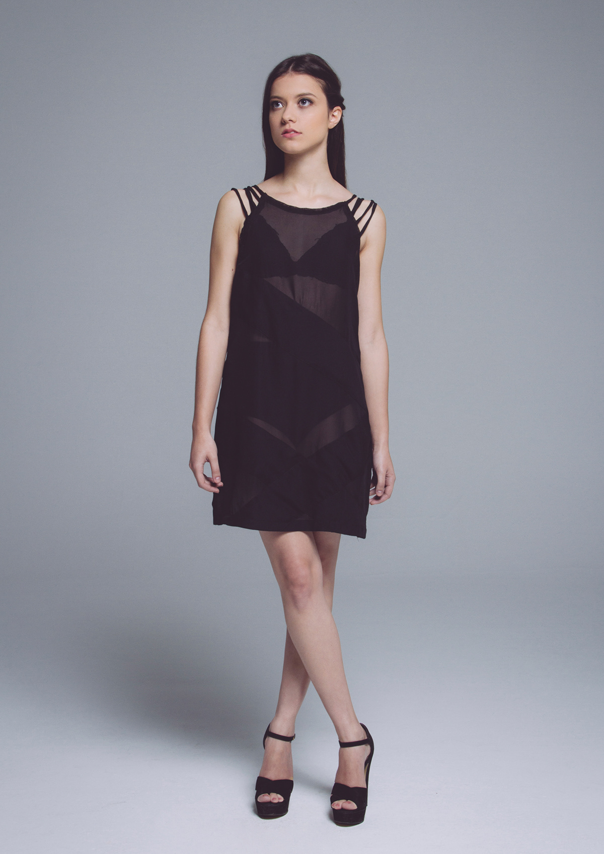 dress photoshoot black interference fabrics Style woman shape