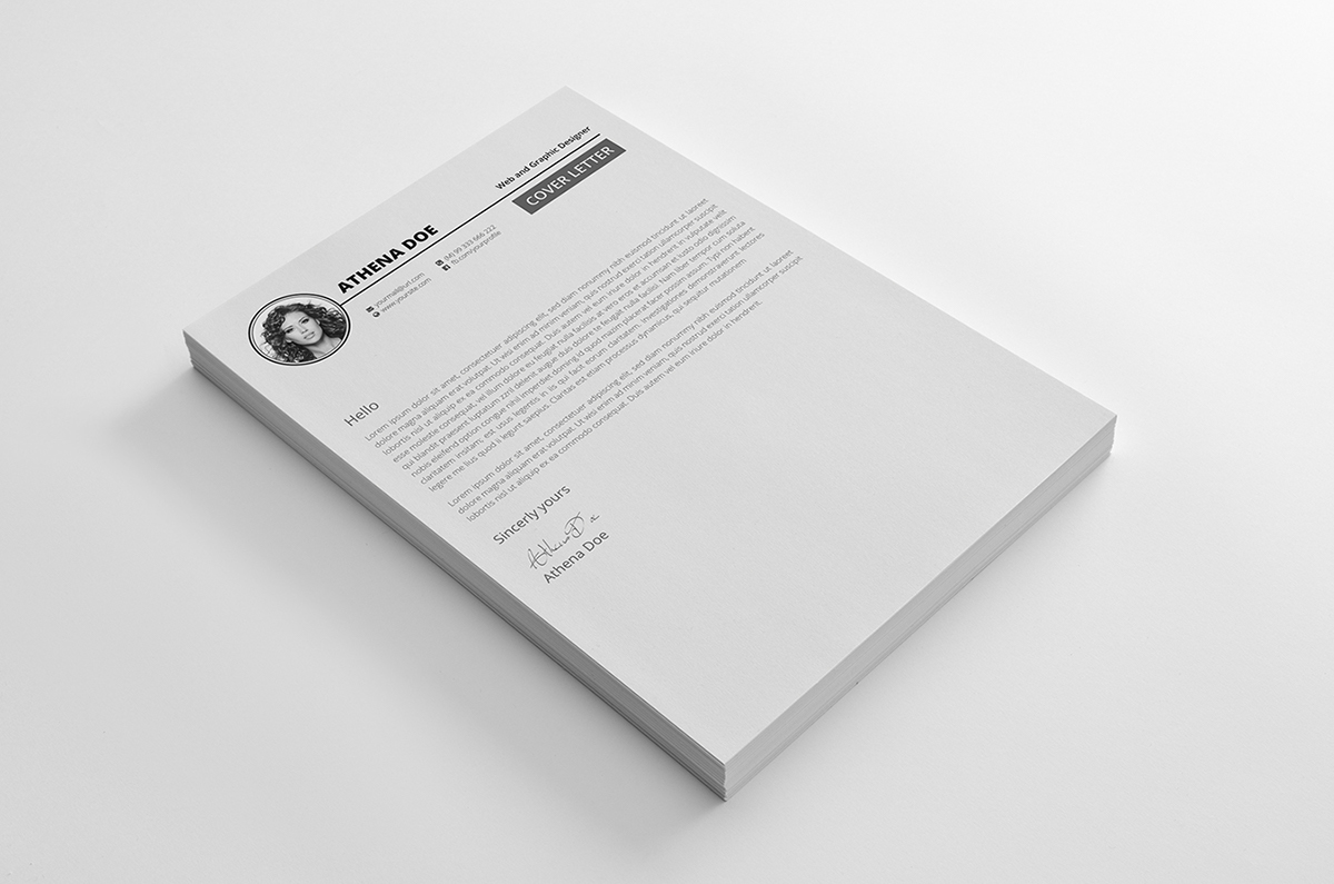 a4 ai cv clean cv clean Resume cover letter Curriculum Vitae CV cv design designer doc EPS