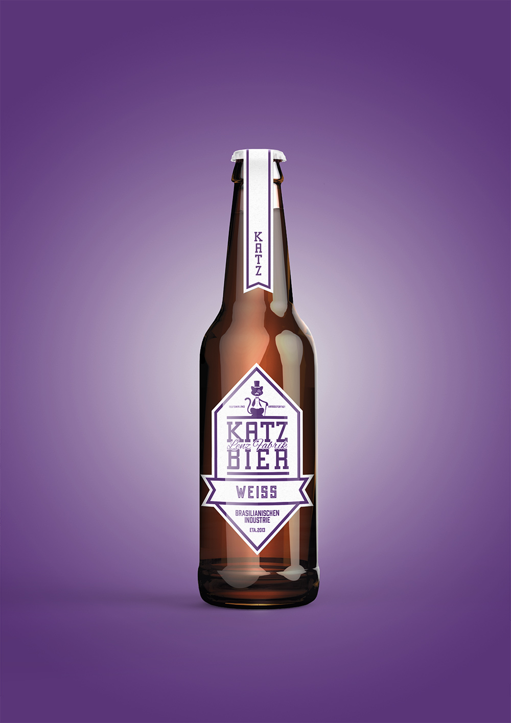 Bier katz design package bottle Cerveja deutsche beer enxaimel Cat fachwerk artesanal handgefertigt stout ale