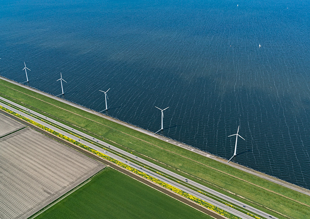 Netherlands windmill Aerial Holland tulips Windturbines keukenhof caravans