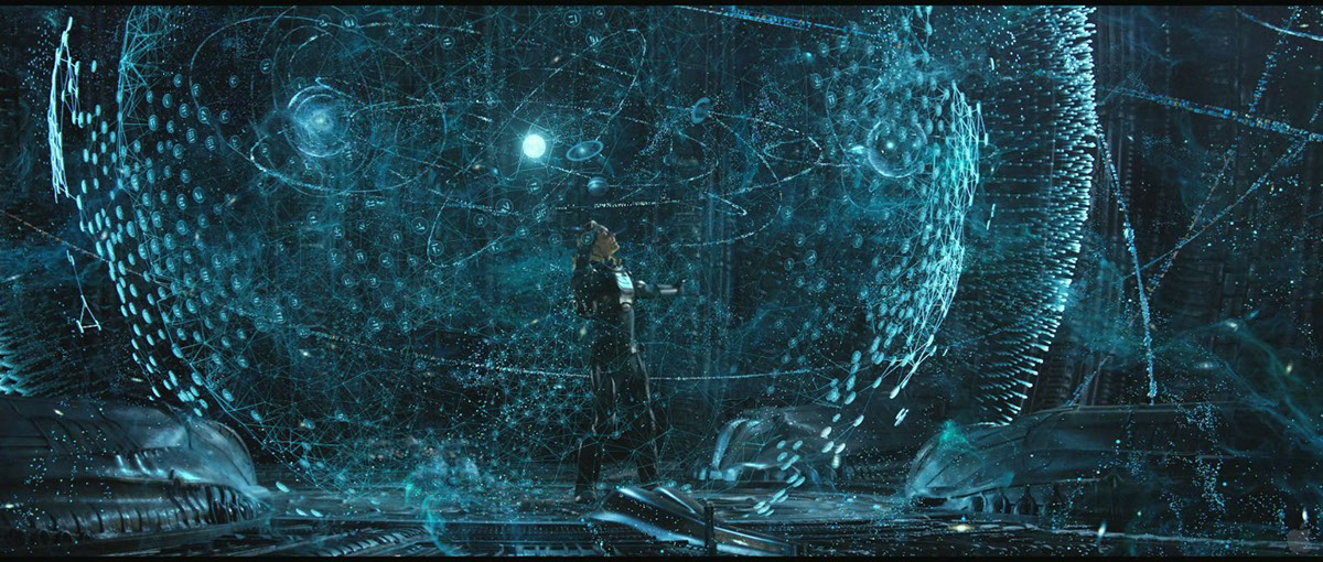 Prometheus alien Ridley Scott Matte Painting 3d lighting Maya Mari CG digital set digital set extension