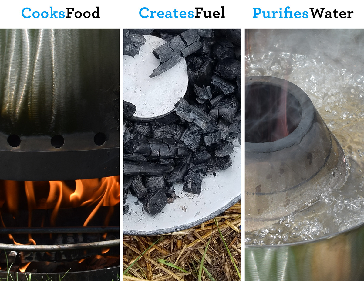 Developing countries industrial design  cooking purification product design  Aid water purification fuel Hera Stove