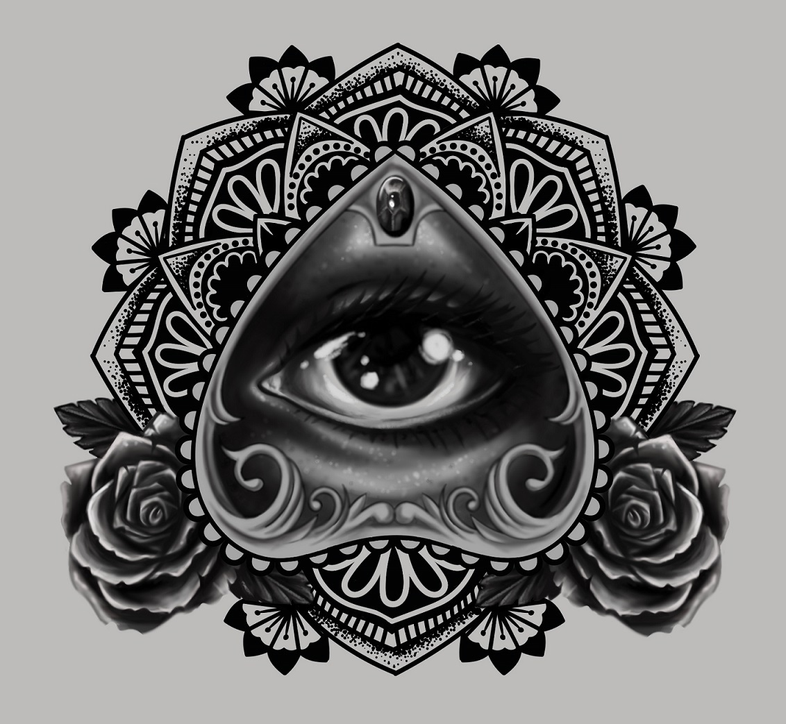 eyes Mandala tattoo ILLUSTRATION 