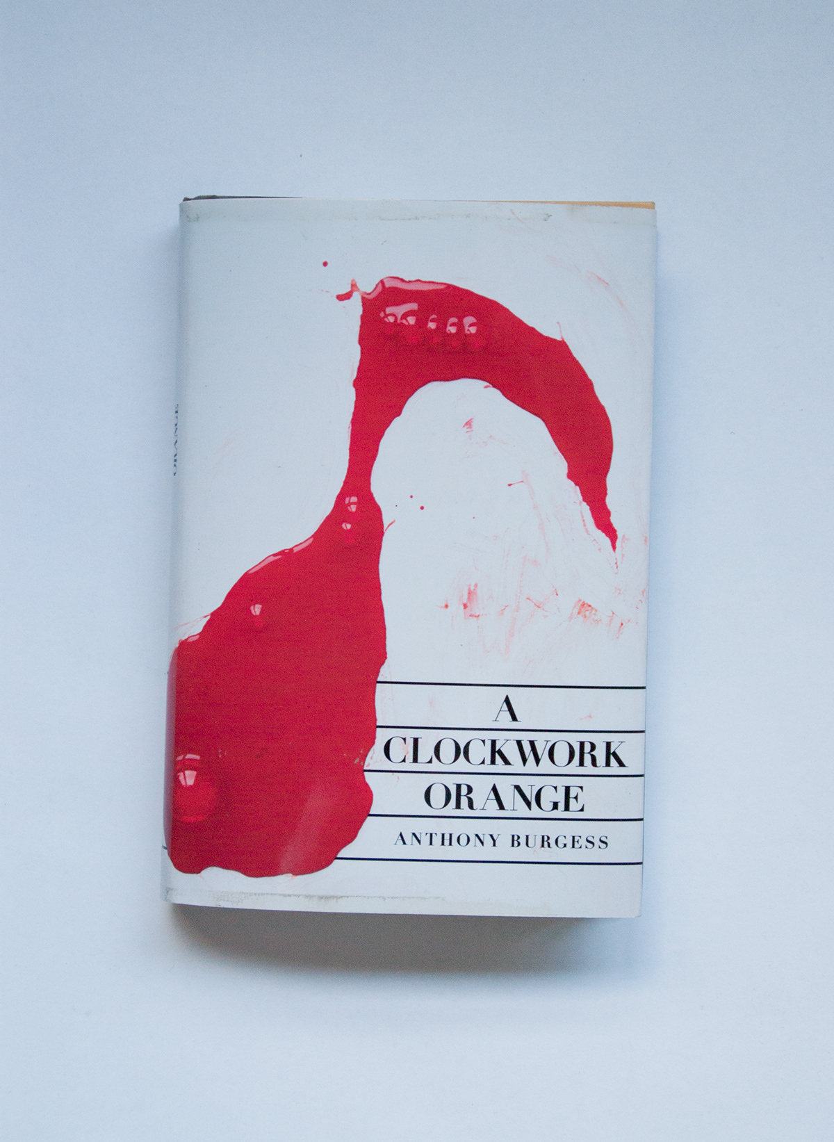 clockwork orange book jacket cover redesign blood note anthony burgess