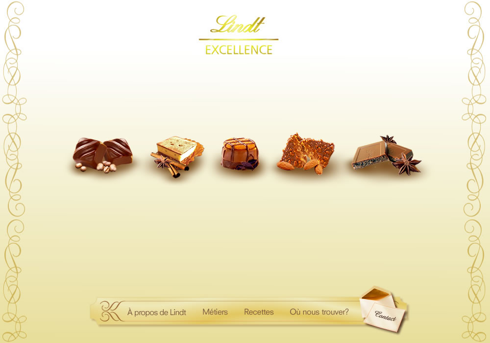 Webdesign  chocolat  lindt  conceptual thinking delicious gold gift chocolate concept design love chocolate chocolate addict