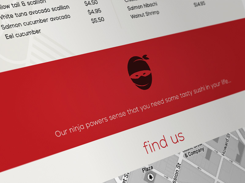 identity Food truck Sushi app Web stationary