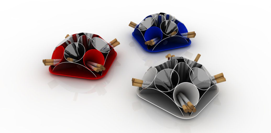 lieto ashtray concept cone lietodesign