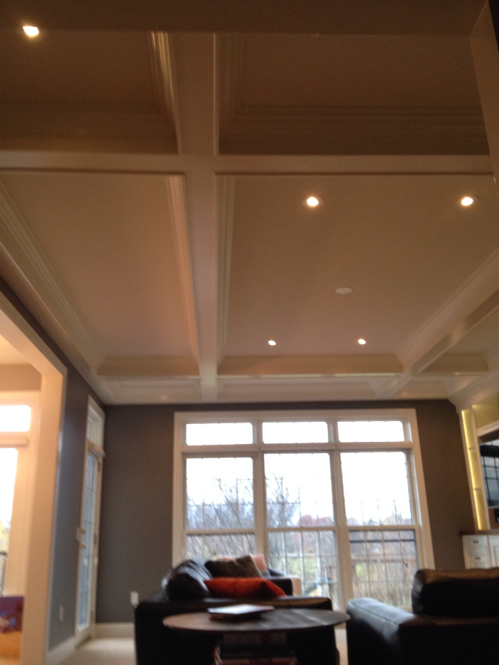 custom woodwork millwork coffer ceilings