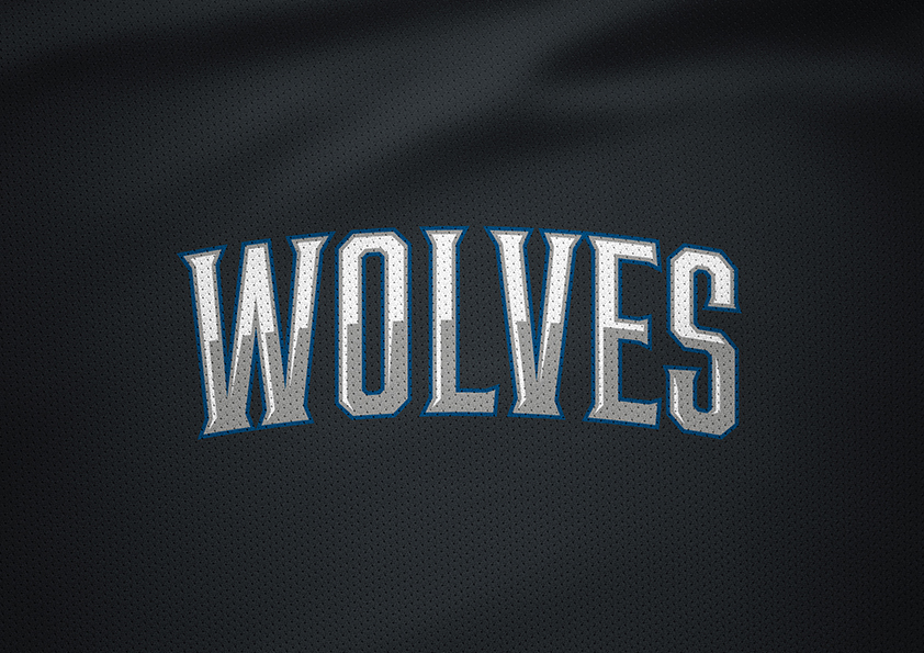 Sports Branding Custom Lettering minnesota timberwolves wolves NBA rebranding basketball wolf