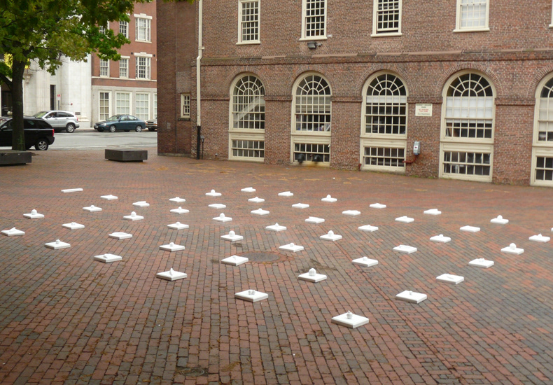 market Market Square Providence Rhode Island in memoriam Memorial plaster Experiential Installation Art risd