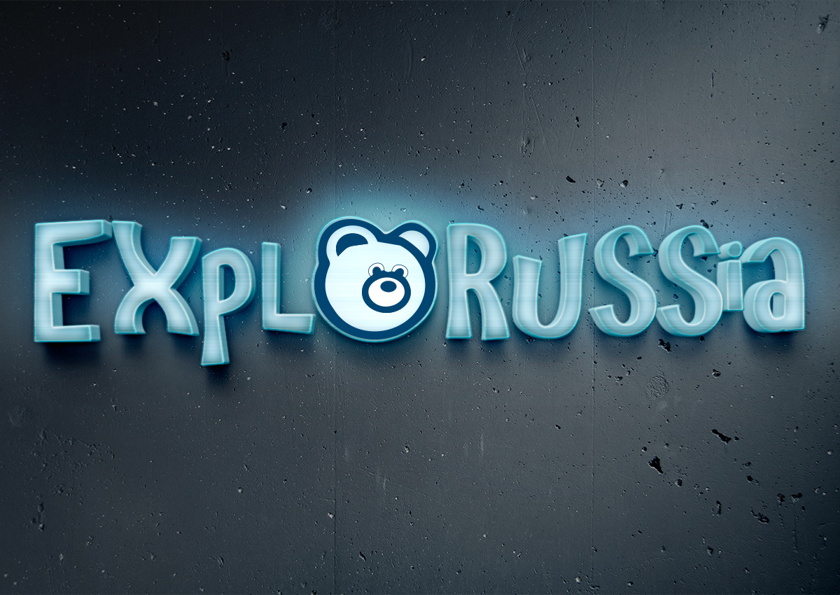 logo Russia explorussia Travel tourism brand sitnik styoupa Logotype bear