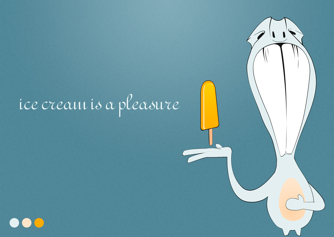 characters sketch pop ice cream Pleasure