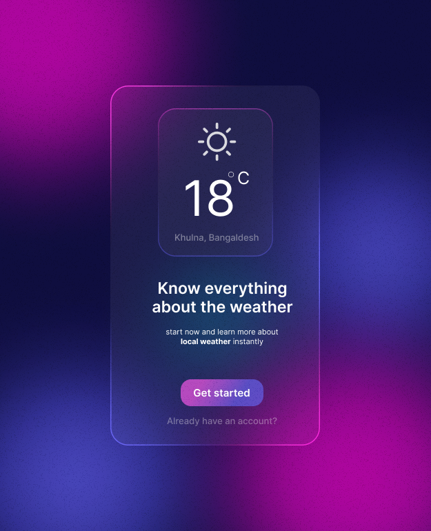 design ui UI Figma UI/UX ui design Mobile app user interface Experience Weather Design UI weather template
