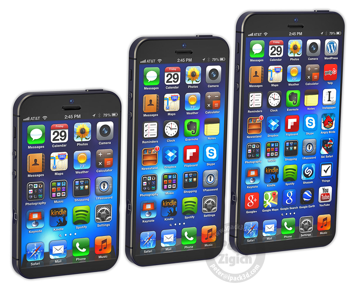 design concept future apple iphone iphone 6 phones premium flagship 3-D ipack3d Peter Zigich