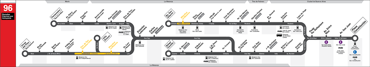 bus colectivo Bondi buenos aires argentina diagram Diagrama commute transporte wayfinding