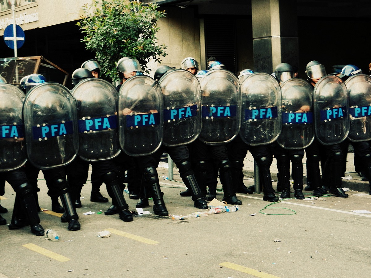 Justice protest argentina police repression violence