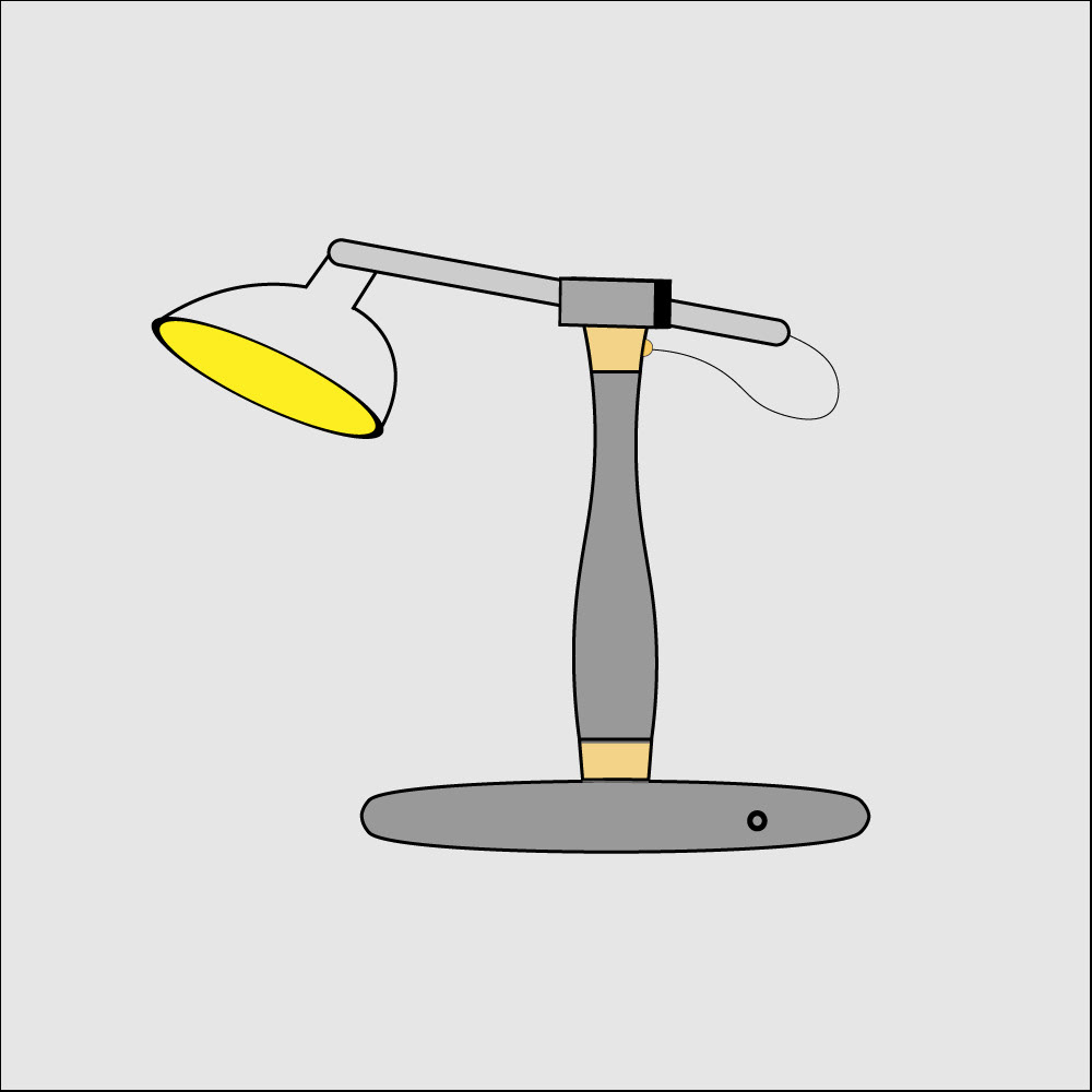 ILLUSTRATION  Lamp minimal simple